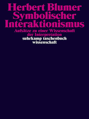 cover image of Symbolischer Interaktionismus